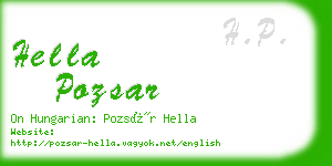 hella pozsar business card